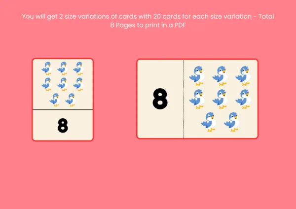 Numbers From 1-20 For Kids With Number Flashcards | 1 to 20 Numbers With Pictures PDF For Kindergarten | Preschool - Image 4