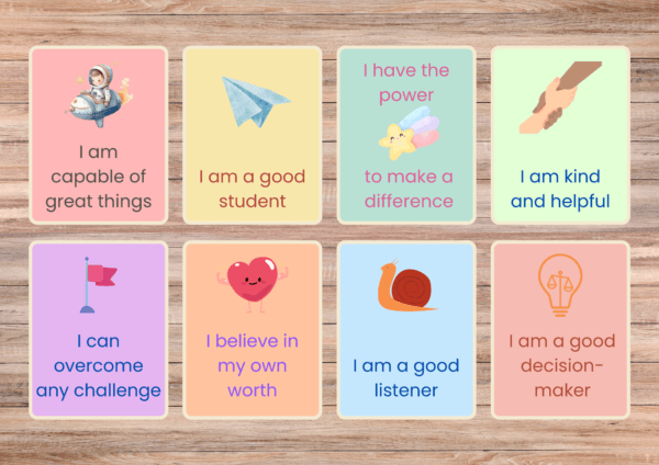 32 Affirmation Flash Cards | Positive Daily Affirmation Cards For Kids - Image 2