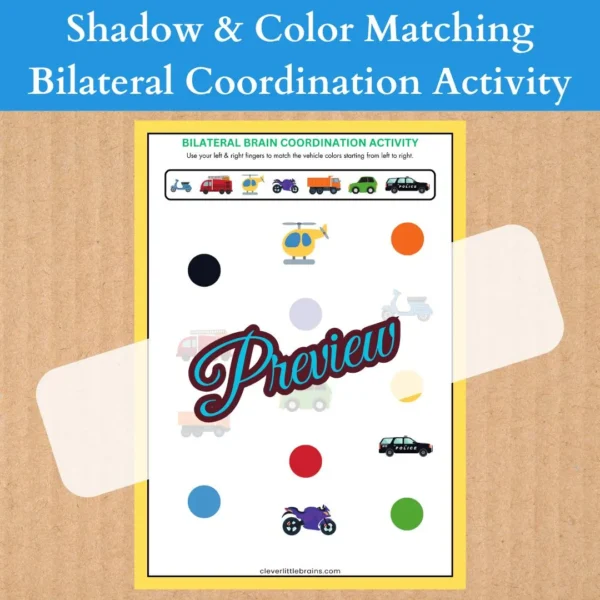 Shadow & Color Matching – Bilateral Coordination Activity | Improve Hand Eye Coordination | Reflex Improvement | Pattern Recognition - Image 6
