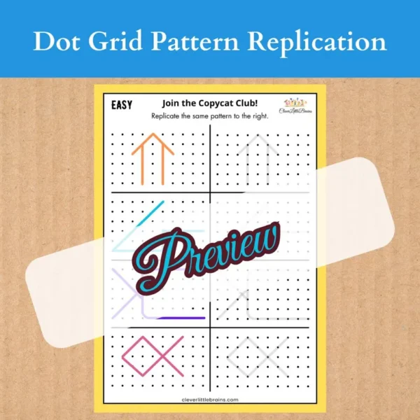 Dot Grid Pattern Replication – A Fun & Skill-Building Activity | Improves Hand Control & Precision | Spatial Awareness - Image 2