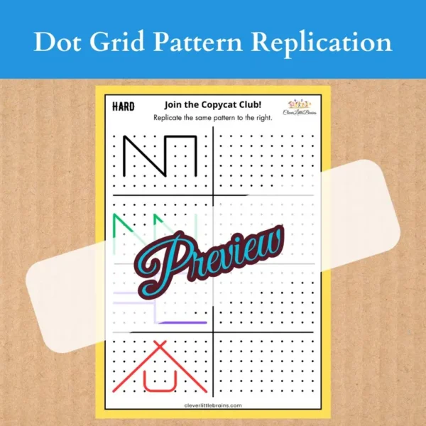 Dot Grid Pattern Replication – A Fun & Skill-Building Activity | Improves Hand Control & Precision | Spatial Awareness - Image 3