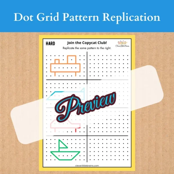 Dot Grid Pattern Replication – A Fun & Skill-Building Activity | Improves Hand Control & Precision | Spatial Awareness - Image 4