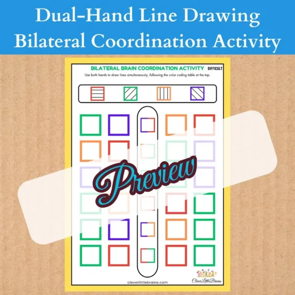 Dual-Hand Line Drawing | Improve Bilateral Hand Eye Coordination | Fine Motor Skills | Spatial Awareness - Image 3
