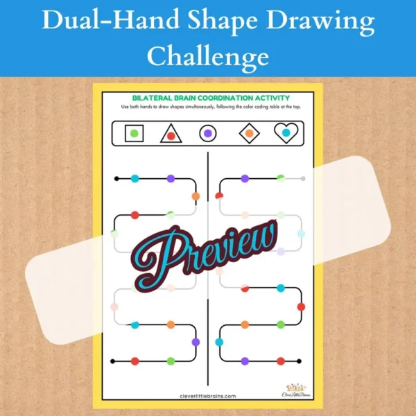 Dual-Hand Shape Drawing | Enhances Shape & Color Recognition | Boosts Bilateral Coordination & Motor Control - Image 3