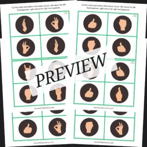 Hand Gestures Bilateral Coordination Activity Challenge