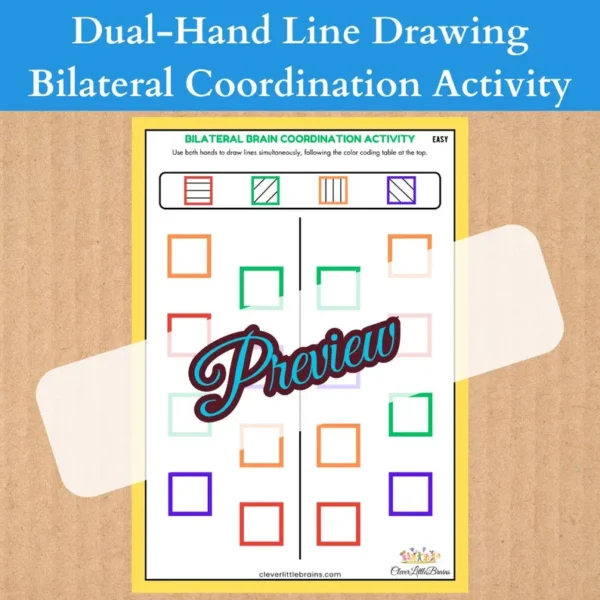Dual-Hand Line Drawing | Improve Bilateral Hand Eye Coordination | Fine Motor Skills | Spatial Awareness - Image 2