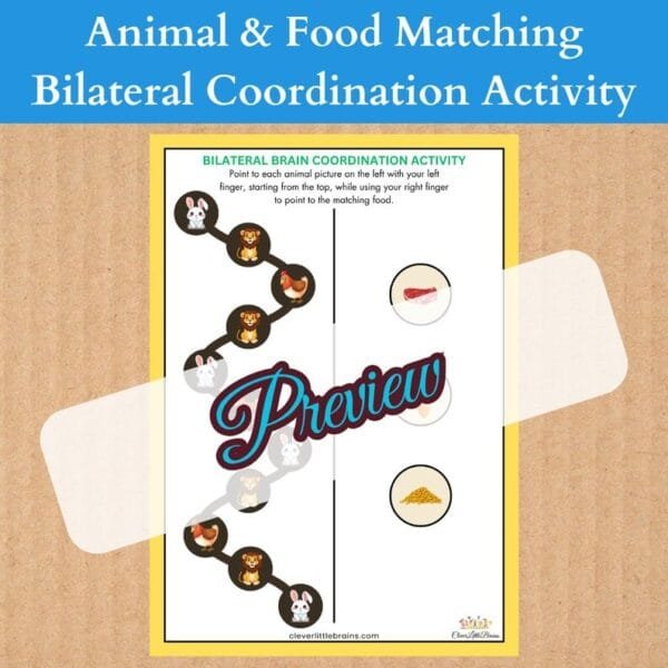 Match the Animal to Its Food – A Bilateral Coordination Challenge | Improves Focus - Attention & Reaction Speed - Image 2