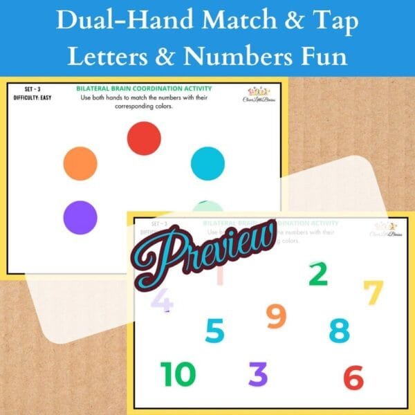 Dual-Hand Match & Tap Challenge - Strengthens Bilateral Hand Use & Attention Skills - Image 4