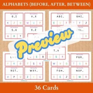 Missing Alphabets Activity For Kids