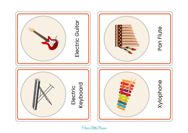 Musical Instruments Flashcards | Musical Instruments Names In English With Pictures For Kids | Montessori Based Learning For Kids - Image 5