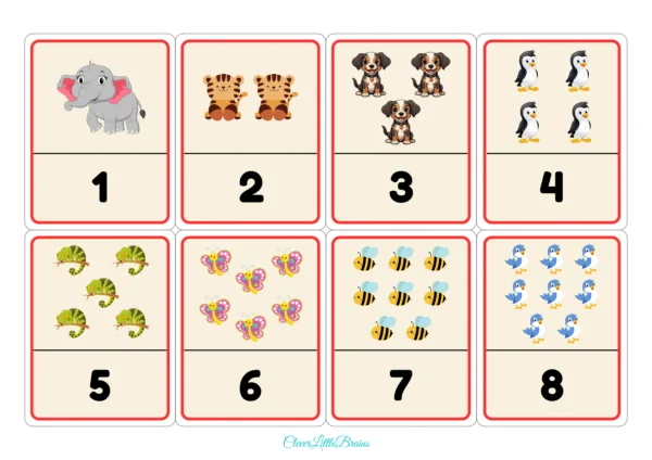 Number Flashcards For Kids
