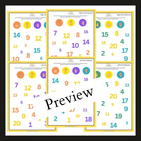 Number Sequence Brain Game Template 12