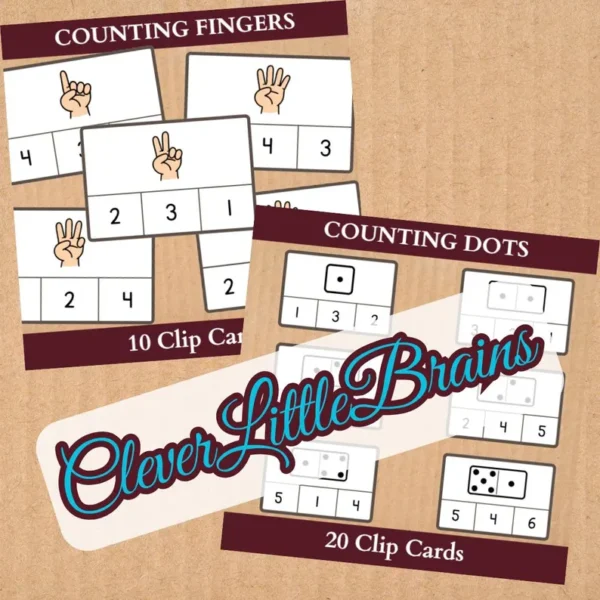 Number Clip Cards Activity For Kids