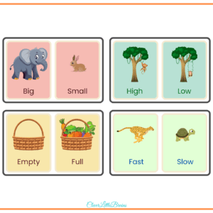 Opposites For Kids to Learn With Pictures In English