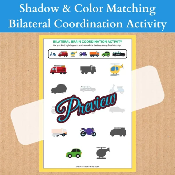 Shadow & Color Matching – Bilateral Coordination Activity | Improve Hand Eye Coordination | Reflex Improvement | Pattern Recognition - Image 5