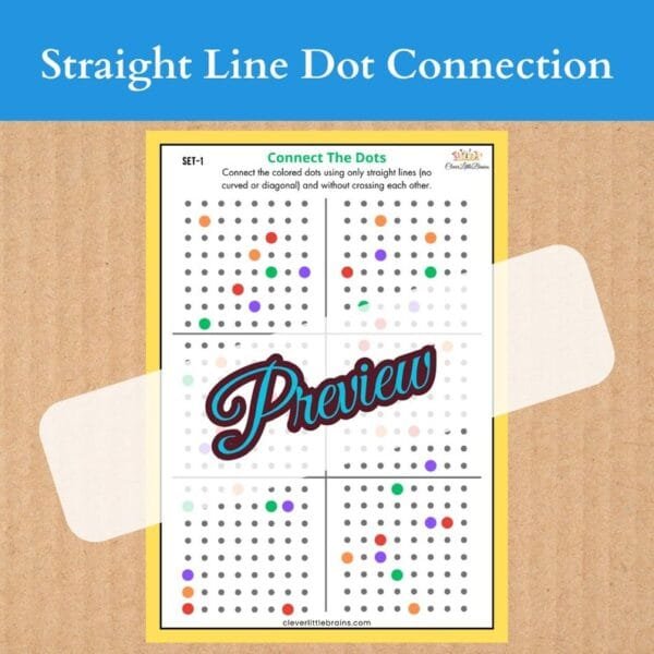 Straight Line Dot Connection – A Fun Logic & Motor Skills Challenge | Enhances Spatial Awareness & Strategic Thinking - Image 2
