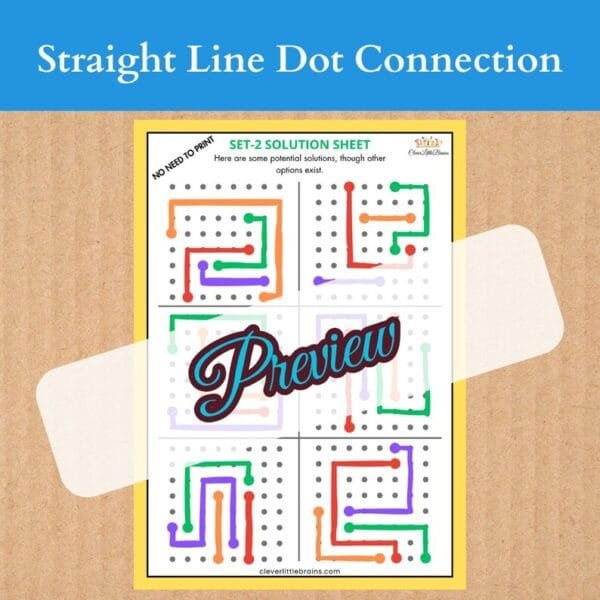 Straight Line Dot Connection – A Fun Logic & Motor Skills Challenge | Enhances Spatial Awareness & Strategic Thinking - Image 4