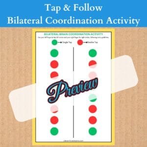 Alternative view of Tap & Follow – Bilateral Coordination Exercise | Improves Decision Making Skills | Strengthens Focus And Attention | Enhances Motor Skills