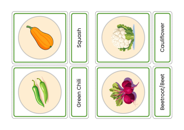 Vegetables Names Flashcards For Toddlers | Learn Vegetable Names With Pictures In English | Montessori Based Learning - Image 6