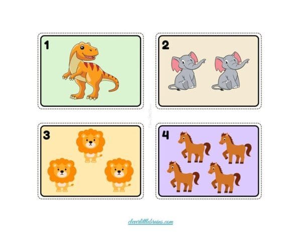 Number Tracing and Picture Matching Activity | Objects Counting | 1 - 10 Numbers | Montessori Based Flashcards For Kids - Image 3