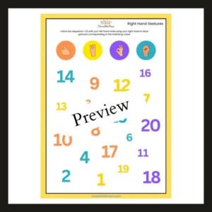 Alternative view of Number Sequencing & Hand Gesture Activity | Bilateral Coordination | Focus Game for Kids | Bilateral Stimulation | Hand Eye Coordination