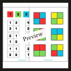 Alternative view of Color & Number Matching Activity For Kids | Improve Focus And Logical Thinking | Improve Attention And Problem-Solving Skills