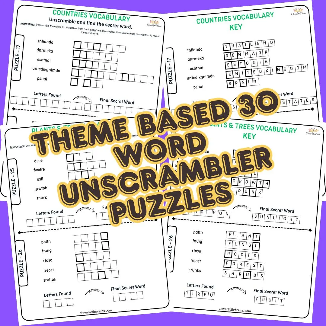 Word Unscrambler Puzzles