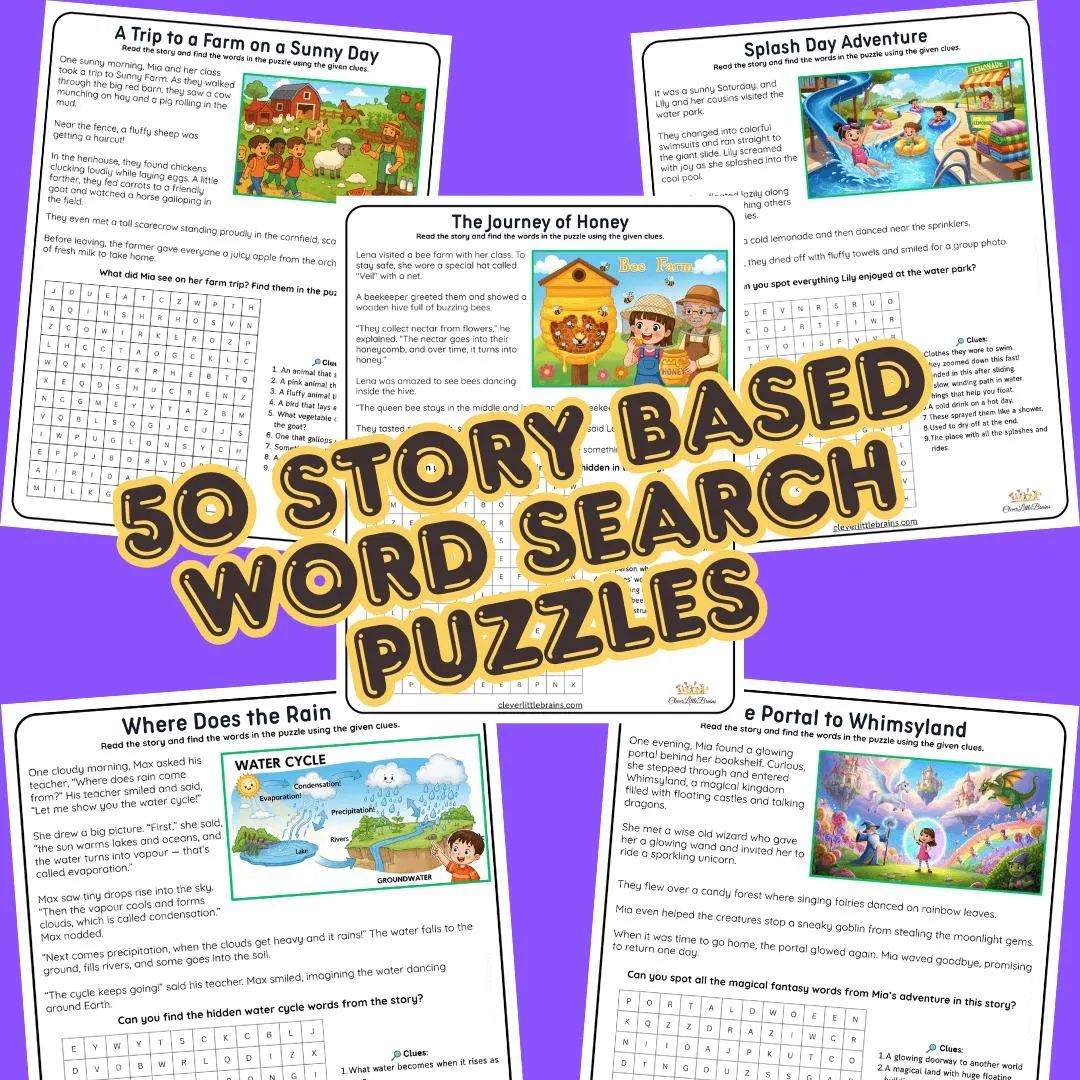 Story-Based Word Search Puzzles