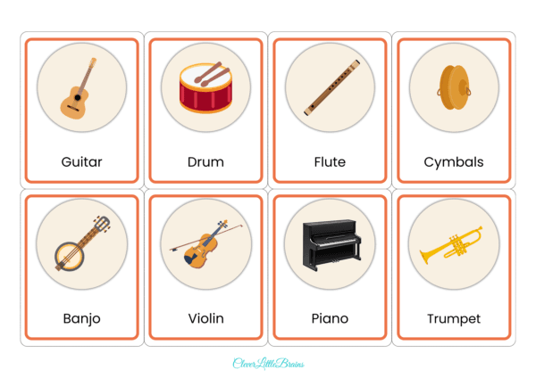 Musical Instruments Flashcards | Musical Instruments Names In English With Pictures For Kids | Montessori Based Learning For Kids - Image 4