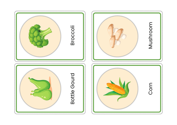Vegetables Names Flashcards For Toddlers | Learn Vegetable Names With Pictures In English | Montessori Based Learning - Image 5