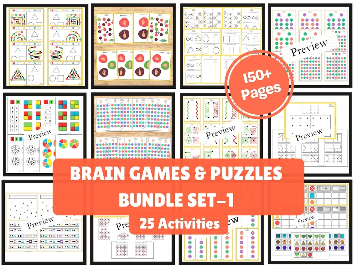 Bilateral Coordination Brain Games Bundle