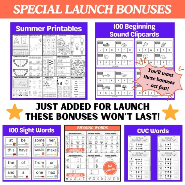 Ultimate Preschool Curriculum Bundle | Full Year (Day-by-Day) Learning Plan | Alphabets, Pre-k Math, Shapes & Colors Printable Worksheets - Image 6