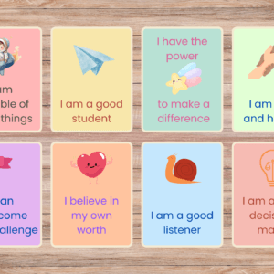 Alternative view of 32 Affirmation Flash Cards | Positive Daily Affirmation Cards For Kids